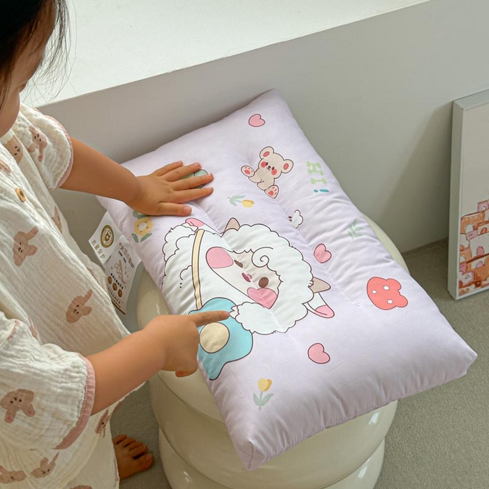 91家纺网 家纺一手货源 找家纺 暖羽屋羽绒馆 2026新款婴幼儿枕芯 学生枕头 小枕头30-50cm 小宝宝小朋友枕芯 开心快乐