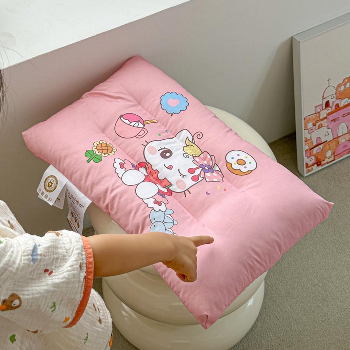 91家纺网 家纺一手货源 找家纺 暖羽屋羽绒馆 2026新款婴幼儿枕芯 学生枕头 小枕头30-50cm 小宝宝小朋友枕芯 美食猫咪