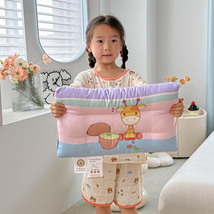 91家纺网 家纺一手货源 找家纺 暖羽屋羽绒馆 2026新款婴幼儿枕芯 学生枕头 小枕头30-50cm 小宝宝小朋友枕芯 水果鹿鹿