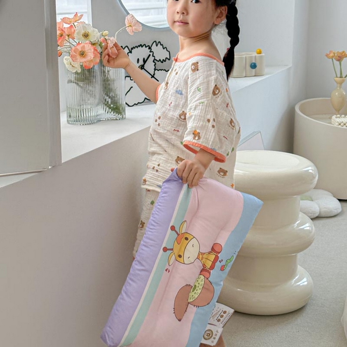 91家纺网 家纺一手货源 找家纺 暖羽屋羽绒馆 2026新款婴幼儿枕芯 学生枕头 小枕头30-50cm 小宝宝小朋友枕芯 水果鹿鹿