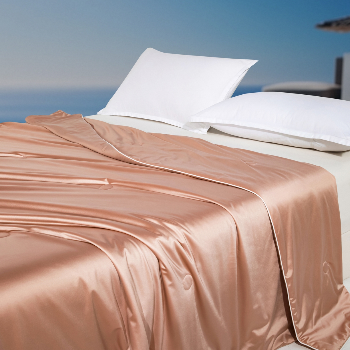 91家纺网 家纺一手货源 找家纺 亿莱鑫 2026新款高端天丝凉感夏被 被子被芯 裸粉金