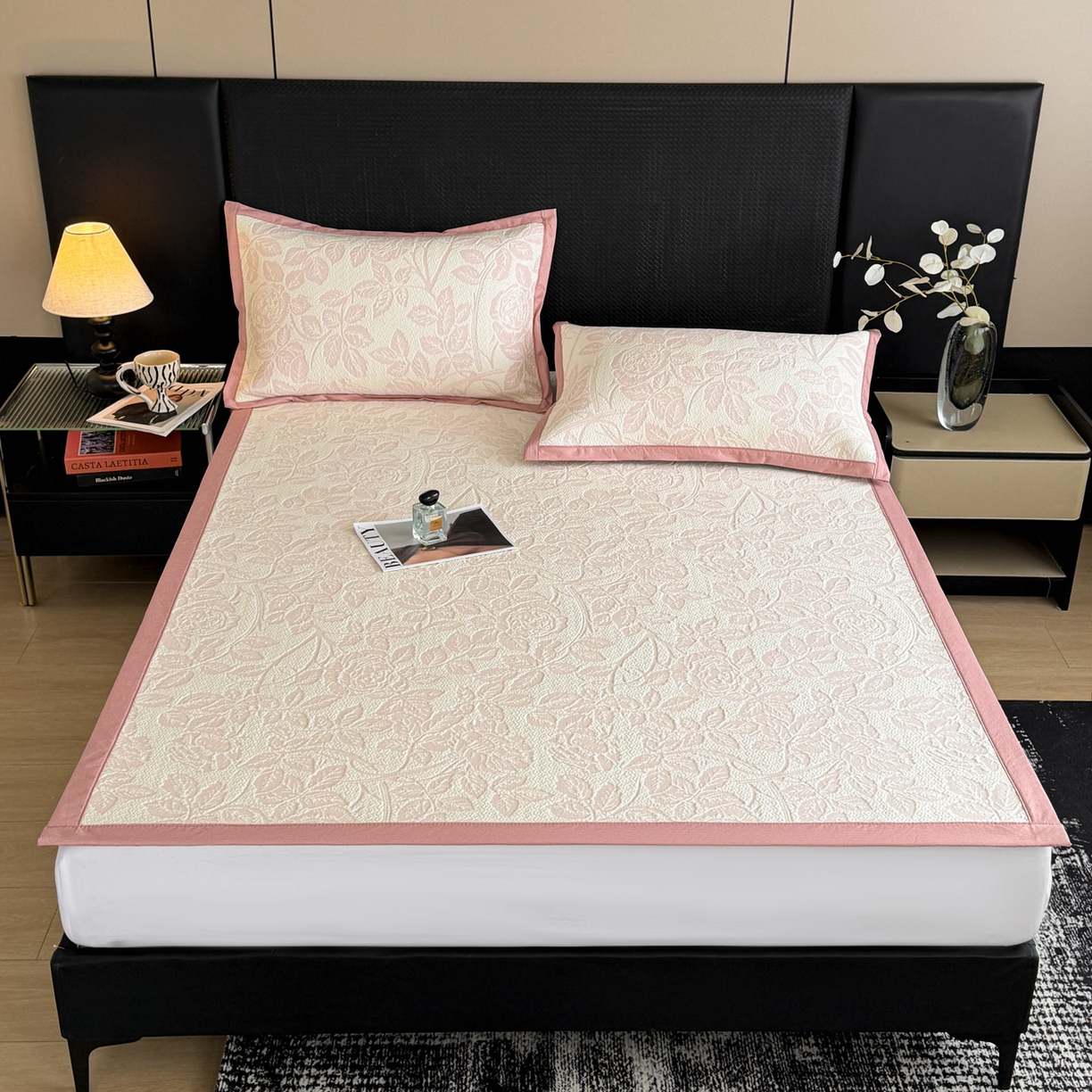 91家纺网 家纺一手货源 找家纺 （总）倾慕家纺 2026新款立体提花冰豆豆凉席