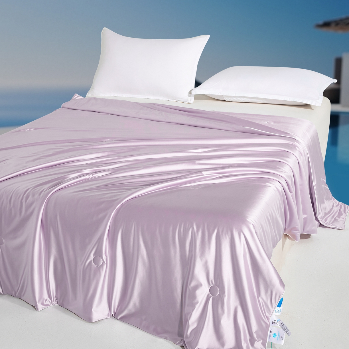 91家纺网 家纺一手货源 找家纺 亿莱鑫 2026新款高端天丝凉感夏被 被子被芯 香芋紫