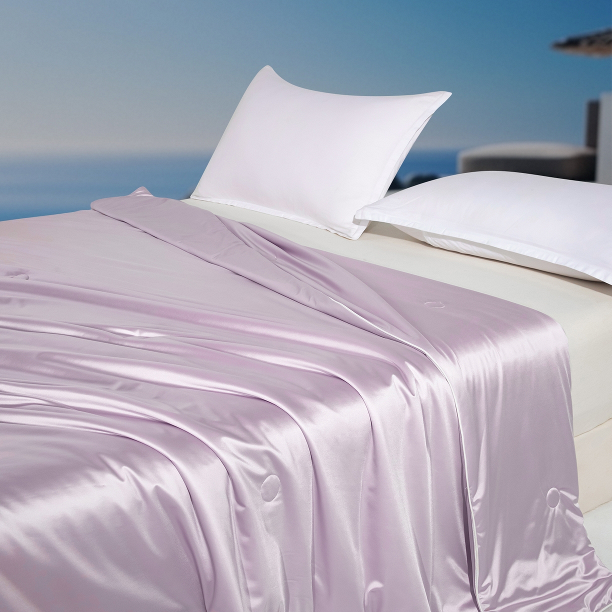 91家纺网 家纺一手货源 找家纺 亿莱鑫 2026新款高端天丝凉感夏被 被子被芯 香芋紫