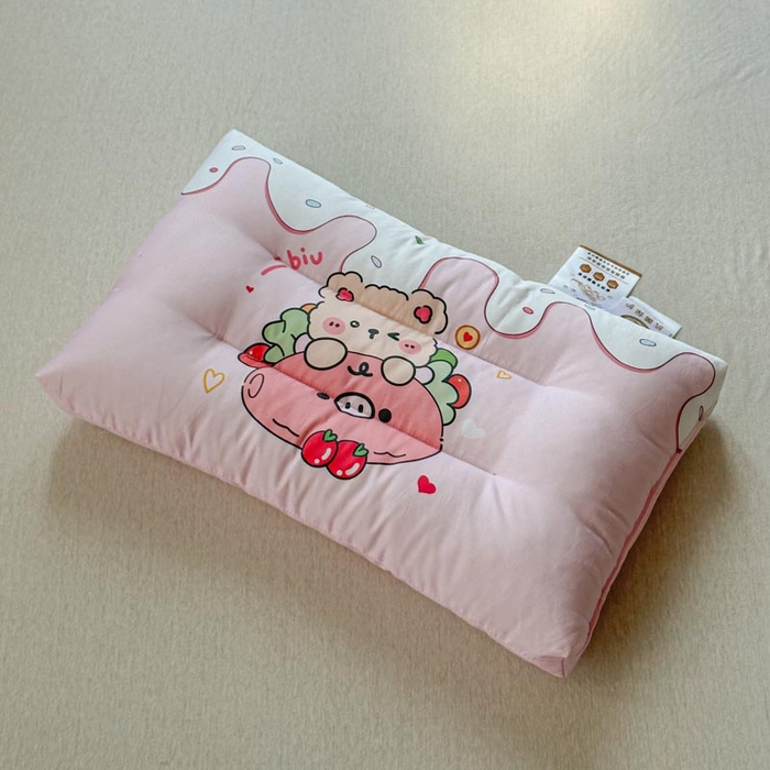 91家纺网 家纺一手货源 找家纺 暖羽屋羽绒馆 2026新款婴幼儿枕芯 学生枕头 小枕头30-50cm 小宝宝小朋友枕芯 猪猪熊