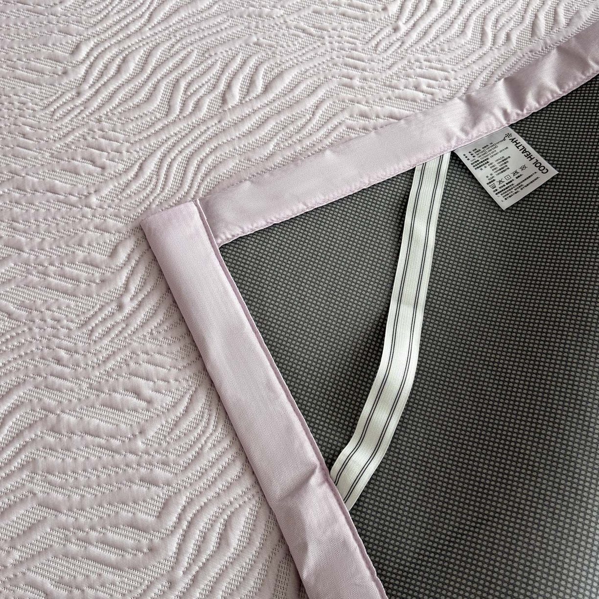 91家纺网 家纺一手货源 找家纺 倾慕家纺 2026新款立体提花冰豆豆凉席 山丘紫