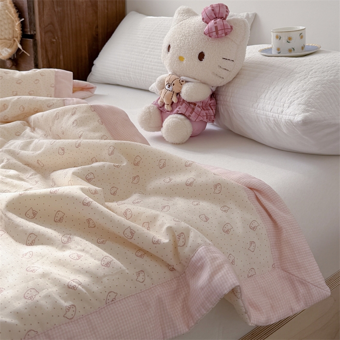 91家纺网 家纺一手货源 找家纺 （总）暖生活 2026新款A类母婴级全棉双层纱夏被