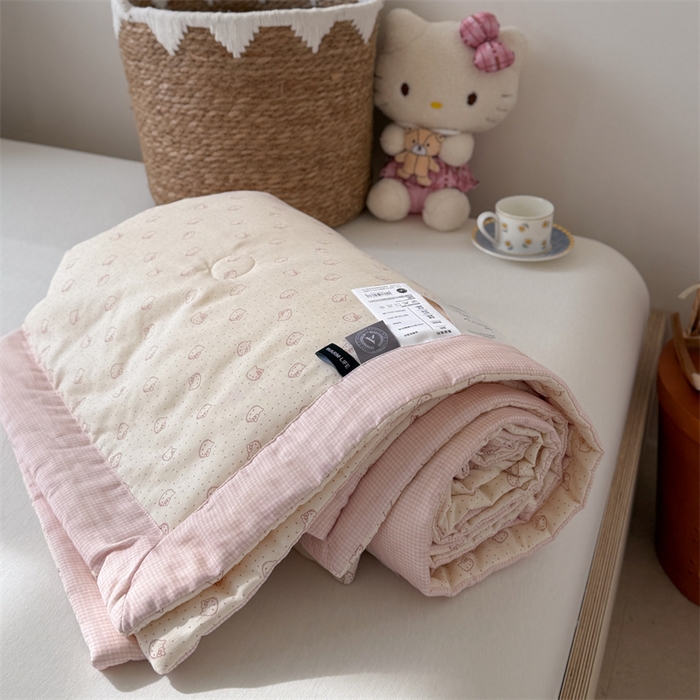 91家纺网 家纺一手货源 找家纺 （总）暖生活 2026新款A类母婴级全棉双层纱夏被