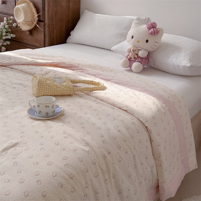 91家纺网 家纺一手货源 找家纺 （总）暖生活 2026新款A类母婴级全棉双层纱夏被