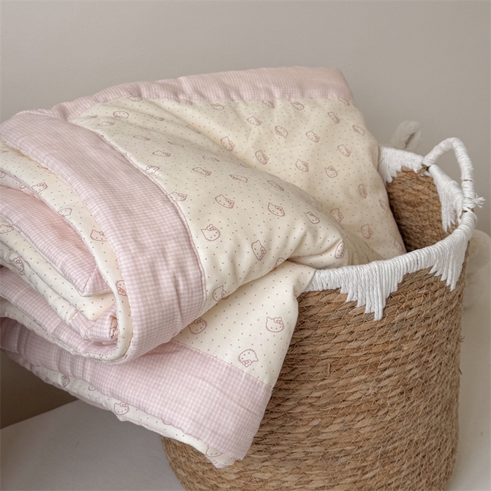 91家纺网 家纺一手货源 找家纺 （总）暖生活 2026新款A类母婴级全棉双层纱夏被