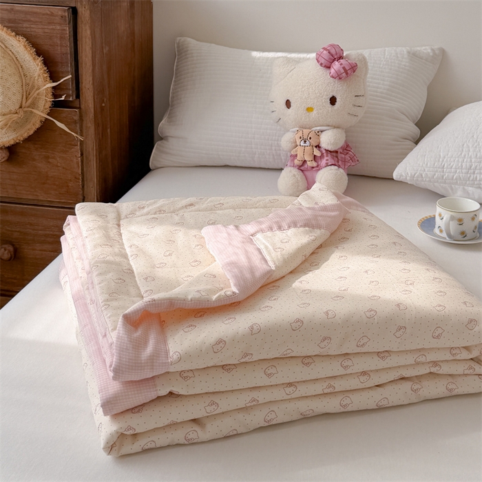 91家纺网 家纺一手货源 找家纺 （总）暖生活 2026新款A类母婴级全棉双层纱夏被