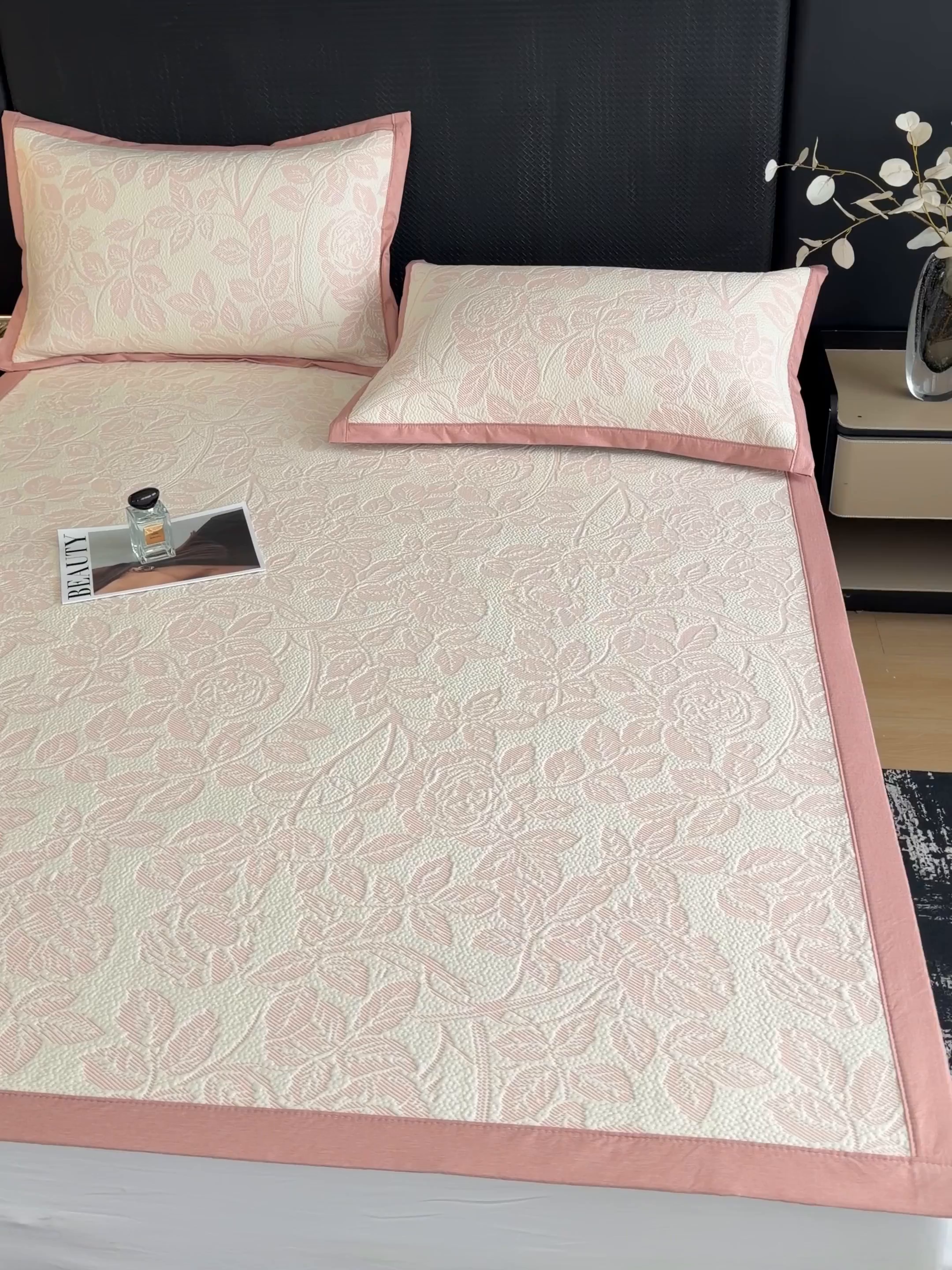 91家纺网 家纺一手货源 找家纺 （总）倾慕家纺 2026新款立体提花冰豆豆凉席