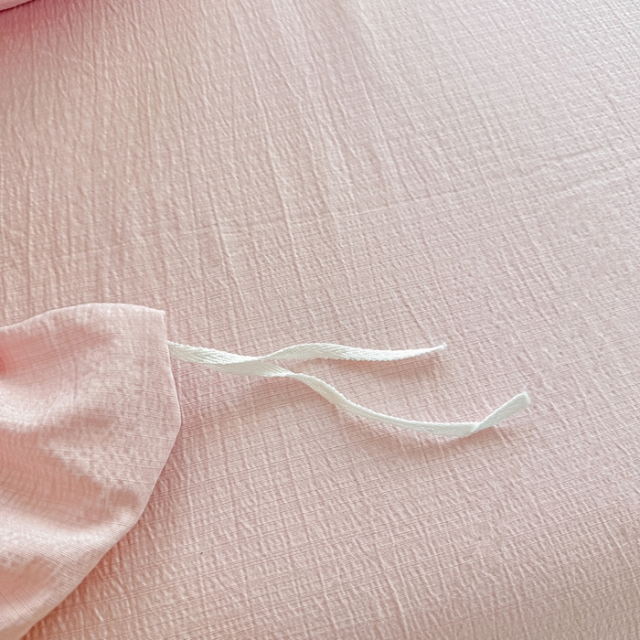 91家纺网 家纺一手货源 找家纺 侯先生家纺新款直播爆款云感双层纱皱皱纱四件套小清新水洗棉床笠 花间蝶语