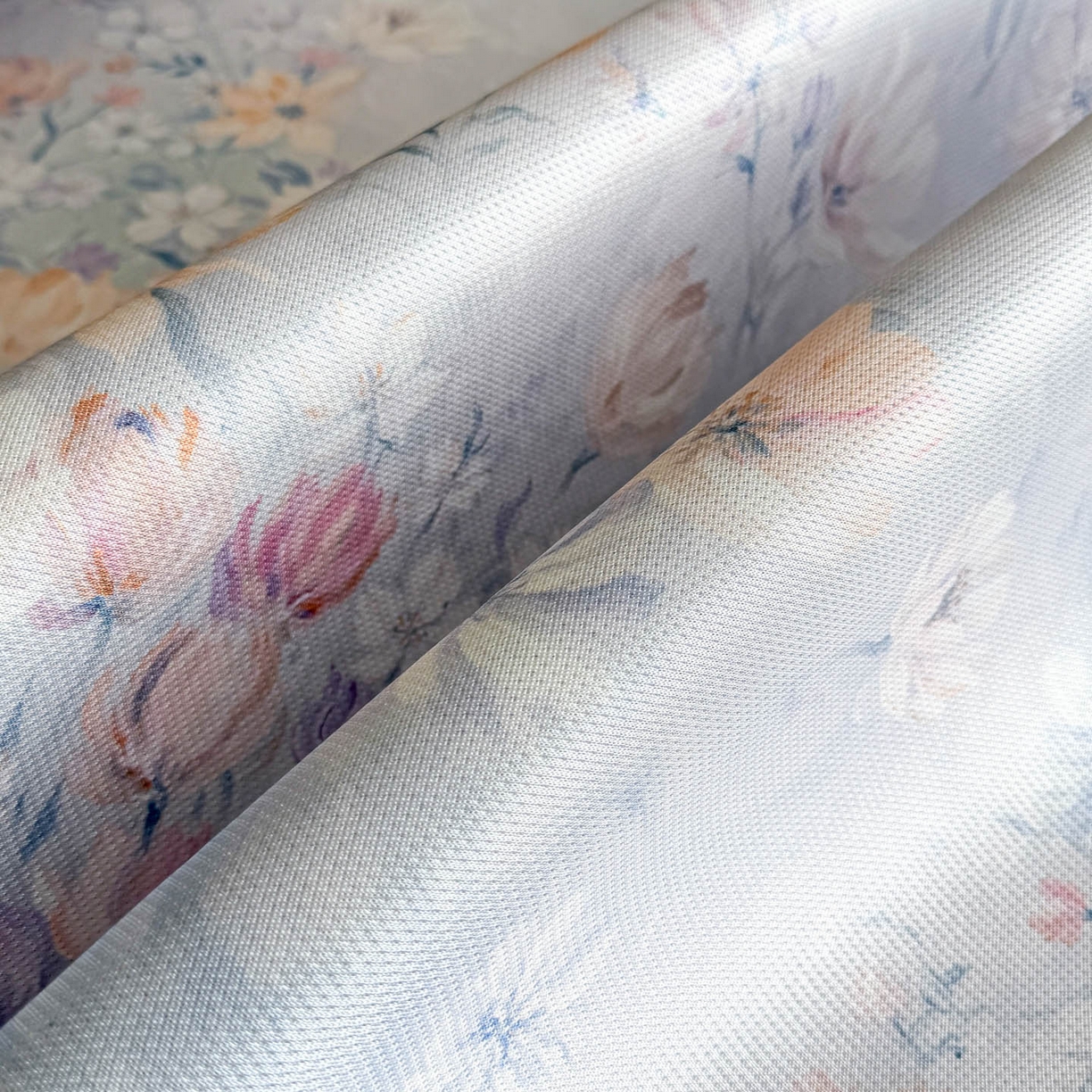 91家纺网 家纺一手货源 找家纺 倾慕家纺 2026新款A类数码印花冰泉丝凉席 玉兰花紫