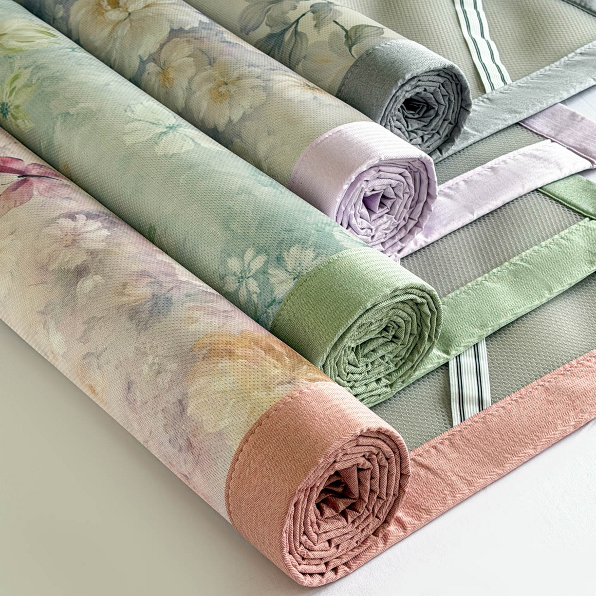 91家纺网 家纺一手货源 找家纺 倾慕家纺 2026新款A类数码印花冰泉丝凉席 组合