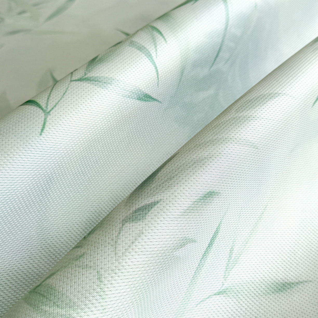 91家纺网 家纺一手货源 找家纺 倾慕家纺 2026新款A类数码印花冰泉丝凉席 竹潇潇绿