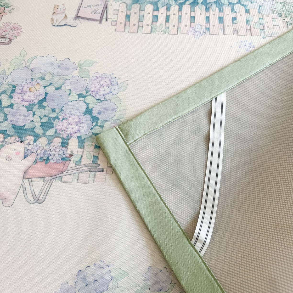 91家纺网 家纺一手货源 找家纺 倾慕家纺 2026新款A类数码印花冰泉丝凉席 鲜花小镇