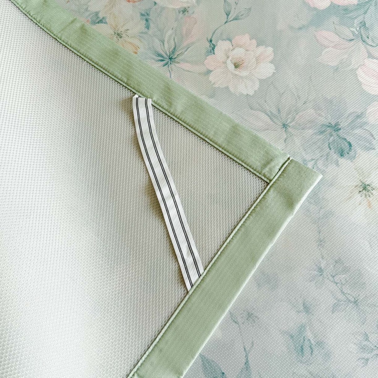 91家纺网 家纺一手货源 找家纺 倾慕家纺 2026新款A类数码印花冰泉丝凉席 水墨江南绿