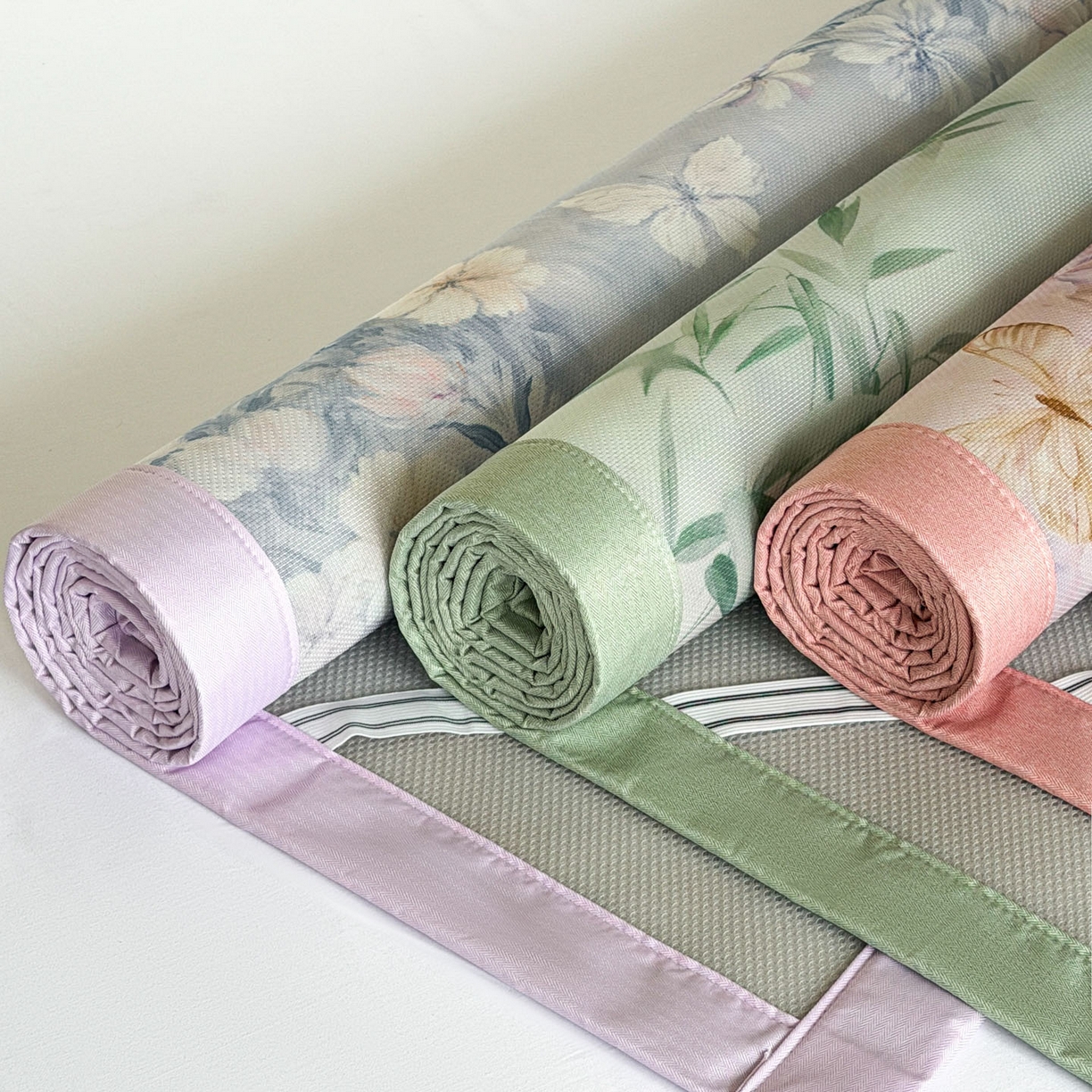 91家纺网 家纺一手货源 找家纺 倾慕家纺 2026新款A类数码印花冰泉丝凉席 组合