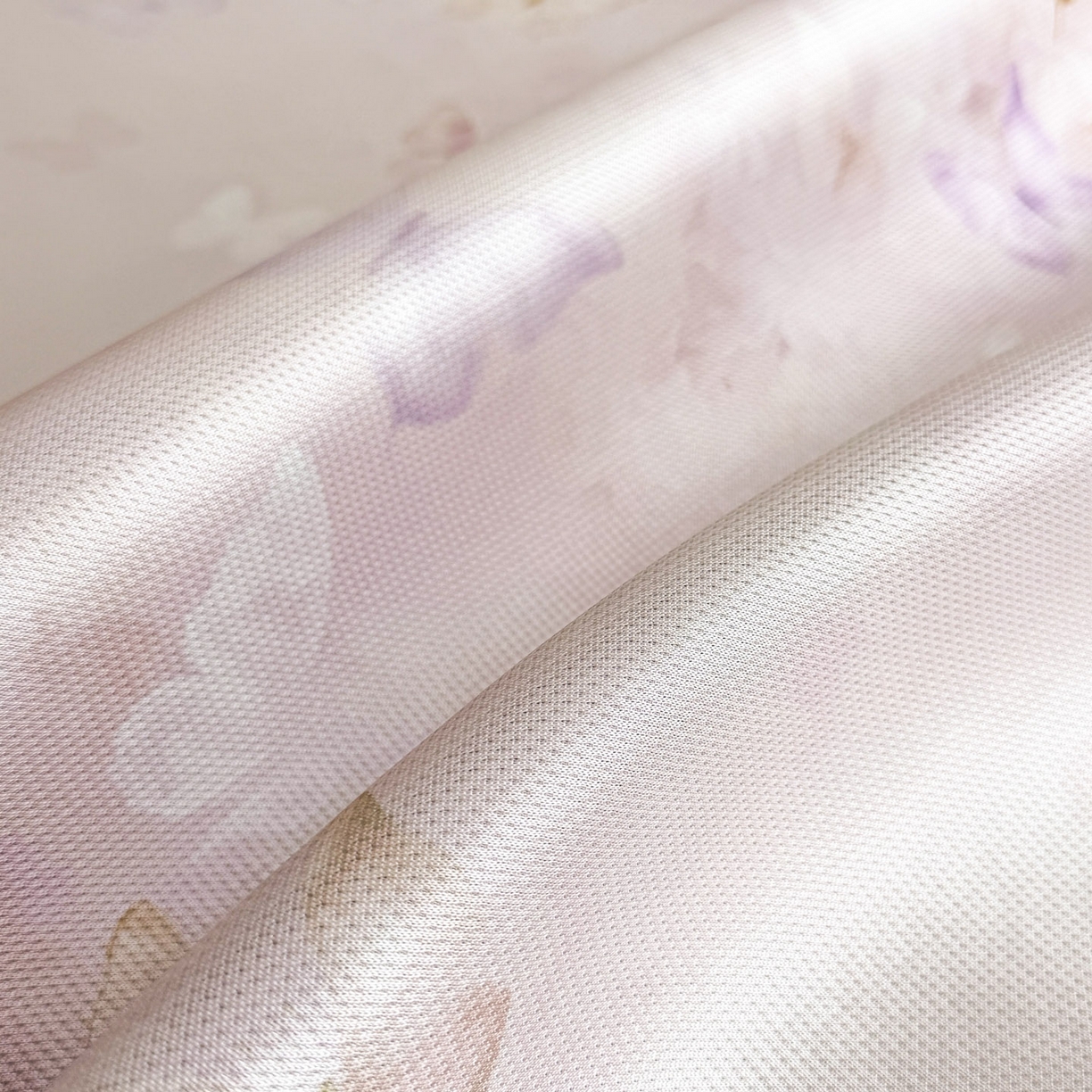 91家纺网 家纺一手货源 找家纺 倾慕家纺 2026新款A类数码印花冰泉丝凉席 蝴蝶之舞粉