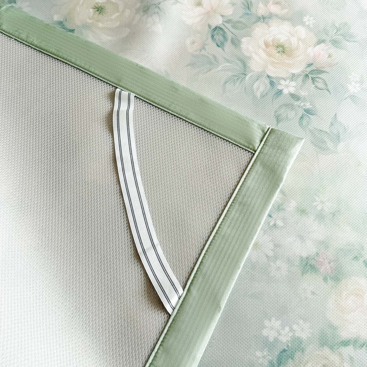 91家纺网 家纺一手货源 找家纺 倾慕家纺 2026新款A类数码印花冰泉丝凉席 花艺绿