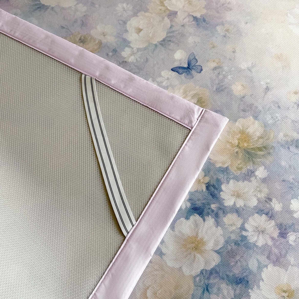 91家纺网 家纺一手货源 找家纺 倾慕家纺 2026新款A类数码印花冰泉丝凉席 摩尼紫