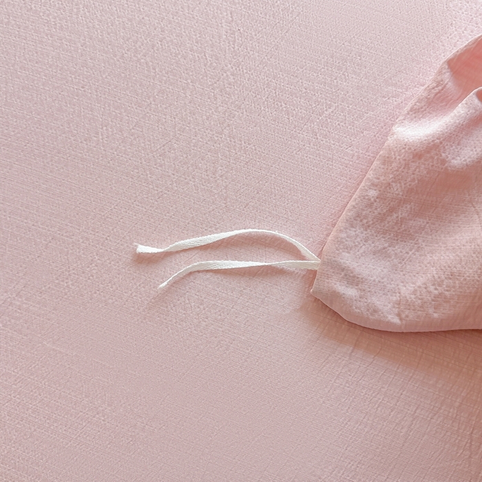 91家纺网 家纺一手货源 找家纺 侯先生家纺新款直播爆款云感双层纱皱皱纱四件套小清新水洗棉床笠 蜜桃KT