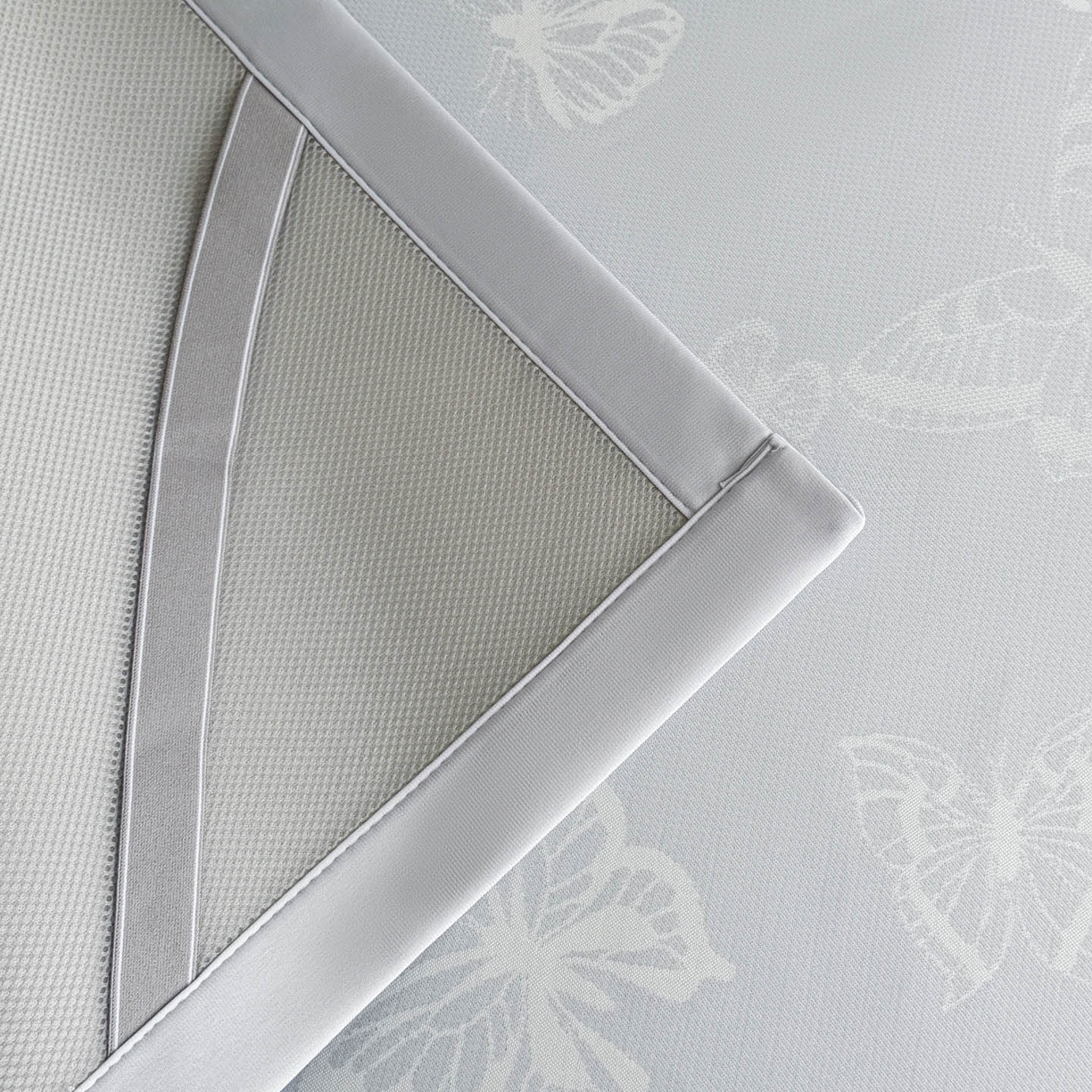 91家纺网 家纺一手货源 找家纺 倾慕家纺 2026新款PE50提花凉感冰丝凉席 简蝶蓝