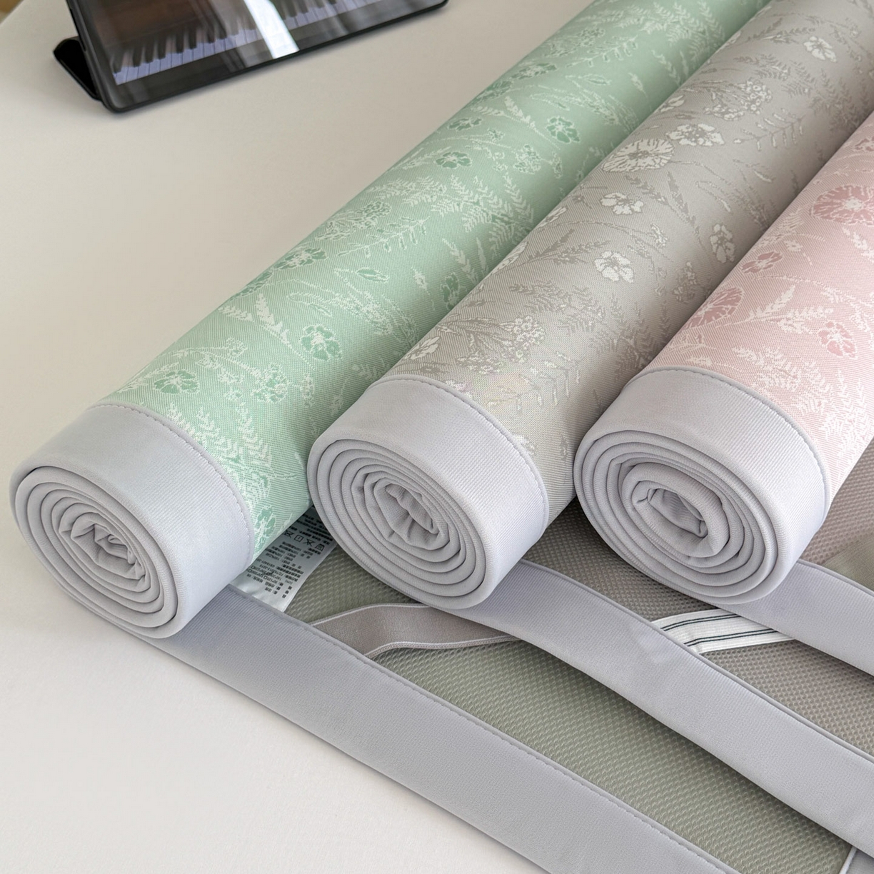 91家纺网 家纺一手货源 找家纺 倾慕家纺 2026新款PE50提花凉感冰丝凉席 组合