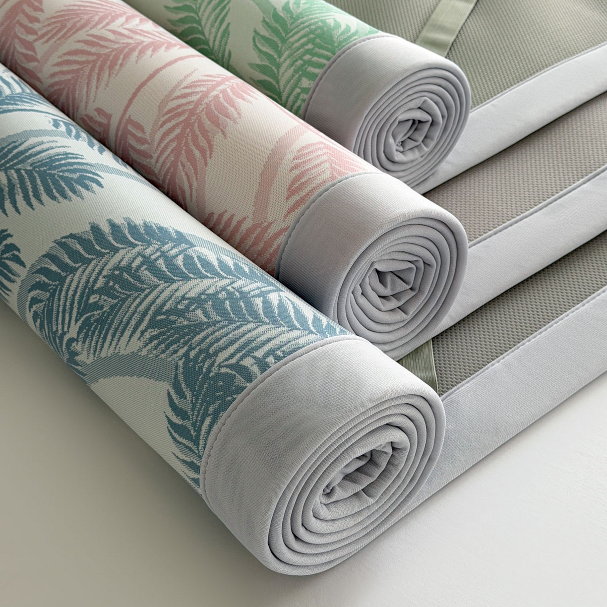 91家纺网 家纺一手货源 找家纺 倾慕家纺 2026新款PE50提花凉感冰丝凉席 组合