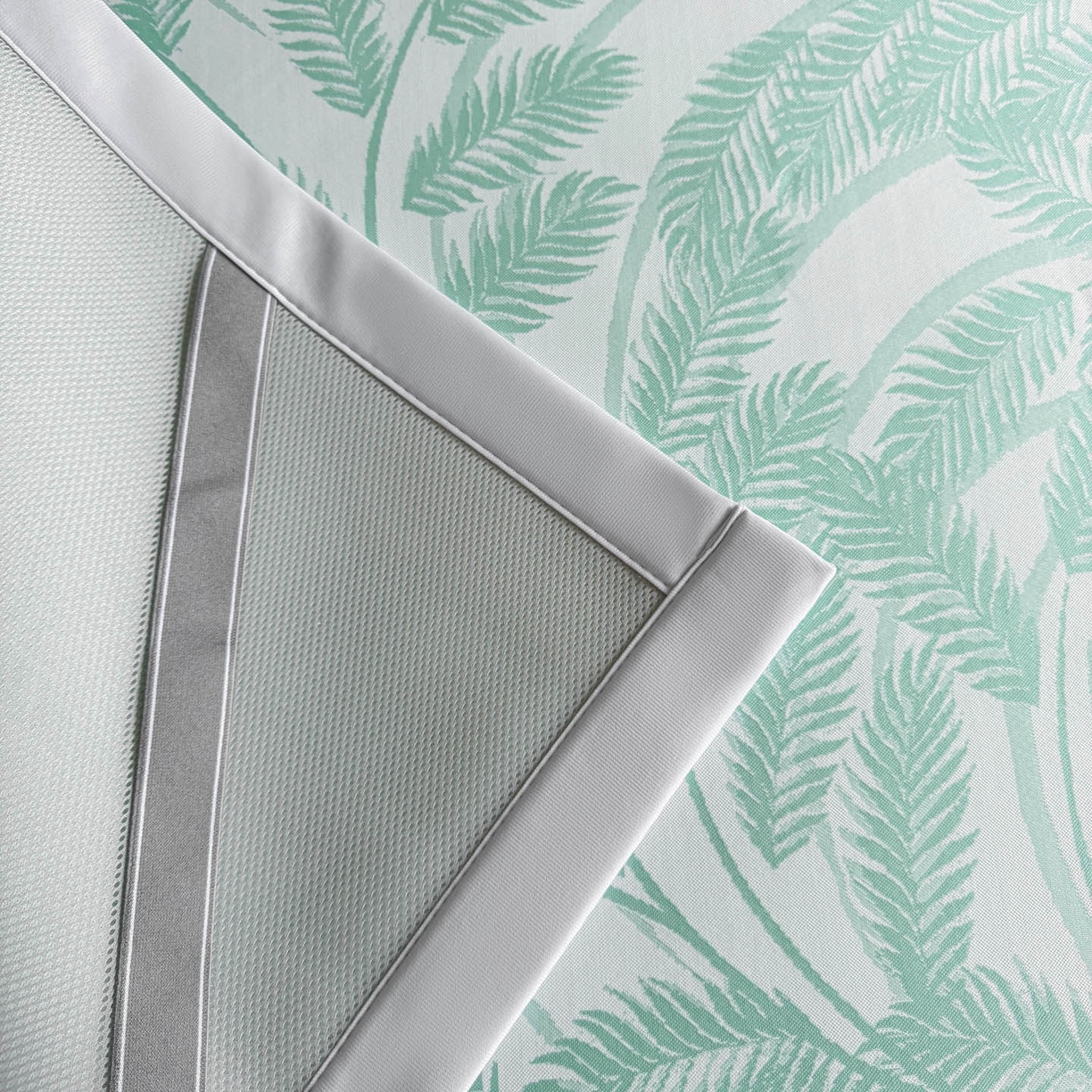 91家纺网 家纺一手货源 找家纺 倾慕家纺 2026新款PE50提花凉感冰丝凉席 针叶绿