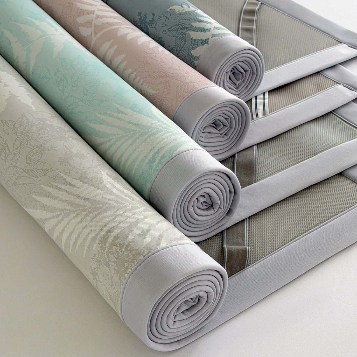 91家纺网 家纺一手货源 找家纺 倾慕家纺 2026新款PE50提花凉感冰丝凉席 组合