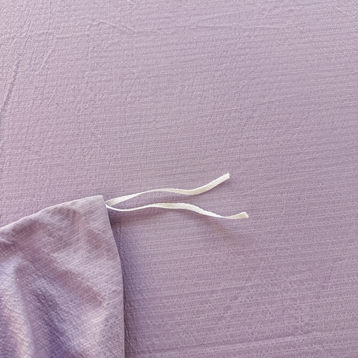 91家纺网 家纺一手货源 找家纺 侯先生家纺新款直播爆款云感双层纱皱皱纱四件套小清新水洗棉床笠 紫蝶漫舞