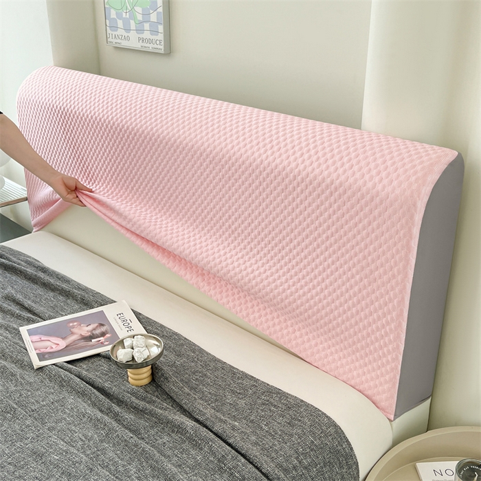 91家纺网 家纺一手货源 找家纺 （总）圣比熊 2026新款A类凉感冰豆豆凉席床头罩靠背套-有外贸尺寸可以联系