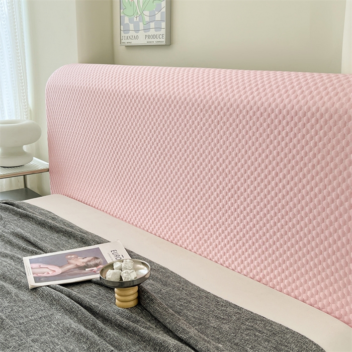 91家纺网 家纺一手货源 找家纺 圣比熊 2026新款A类凉感冰豆豆凉席床头罩靠背套-有外贸尺寸可以联系 凉豆豆-仙气粉