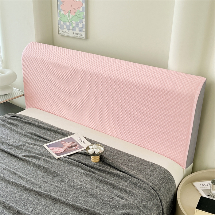 91家纺网 家纺一手货源 找家纺 圣比熊 2026新款A类凉感冰豆豆凉席床头罩靠背套-有外贸尺寸可以联系 凉豆豆-仙气粉