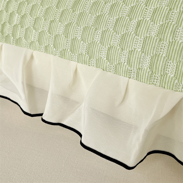 91家纺网 家纺一手货源 找家纺 （总）梦舒羽 2026新款A类凉感冰豆豆凉席花边枕套宿舍一只装枕头套一对枕芯套