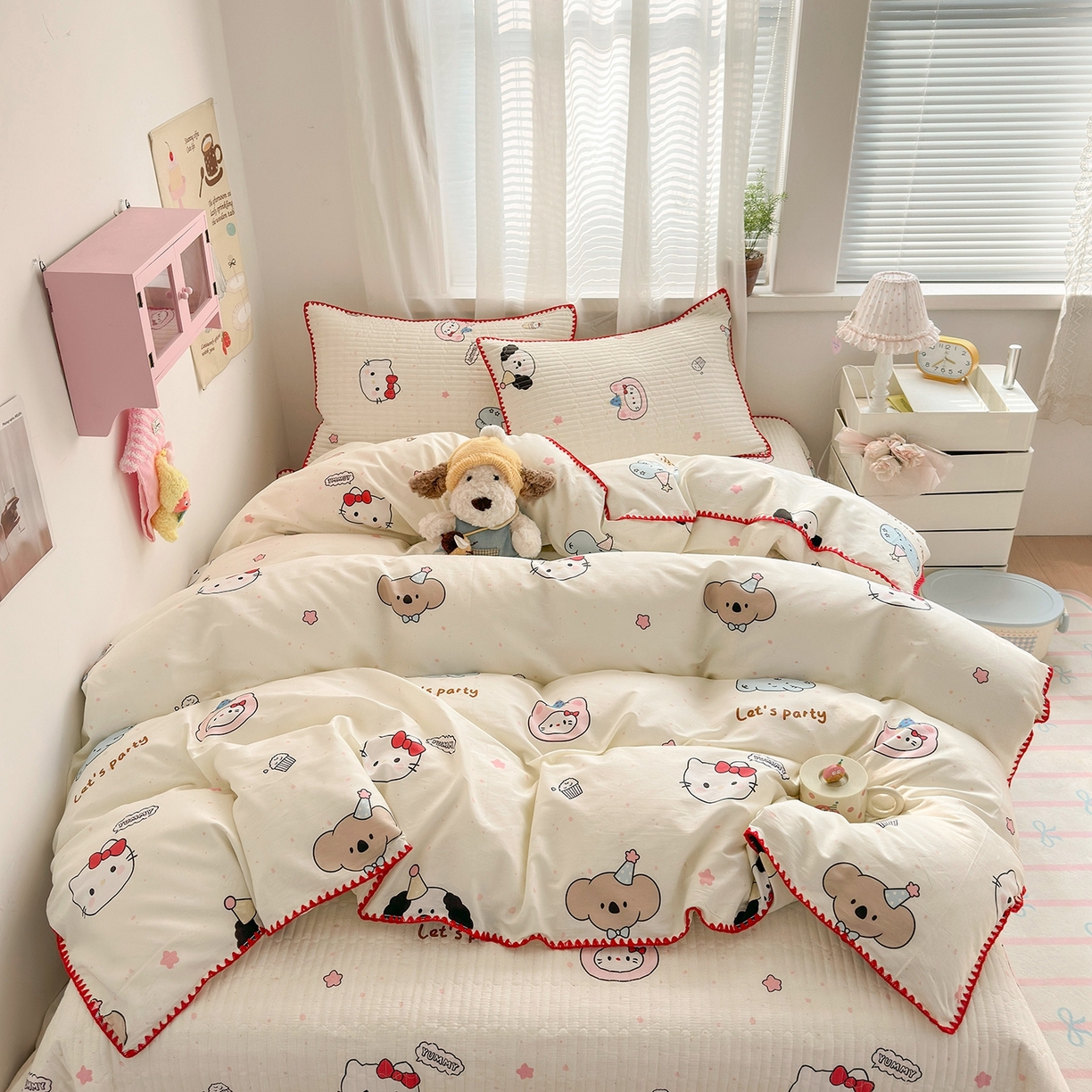 91家纺网 家纺一手货源 找家纺 （总）妮可 2026新款贝壳边双面全棉床盖四件套