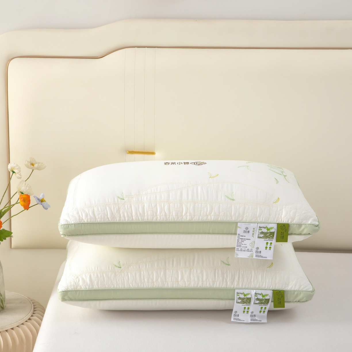 91家纺网 家纺一手货源 找家纺 （总）九州枕芯 2026新款春茶小锦羽丝棉枕枕头枕芯