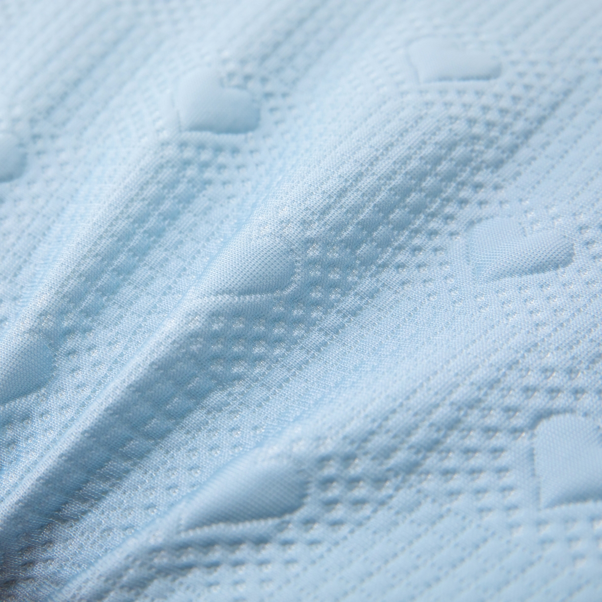 91家纺网 家纺一手货源 找家纺 九州枕芯 2026新款儿童凉感爱心记忆枕枕头枕芯 蓝色