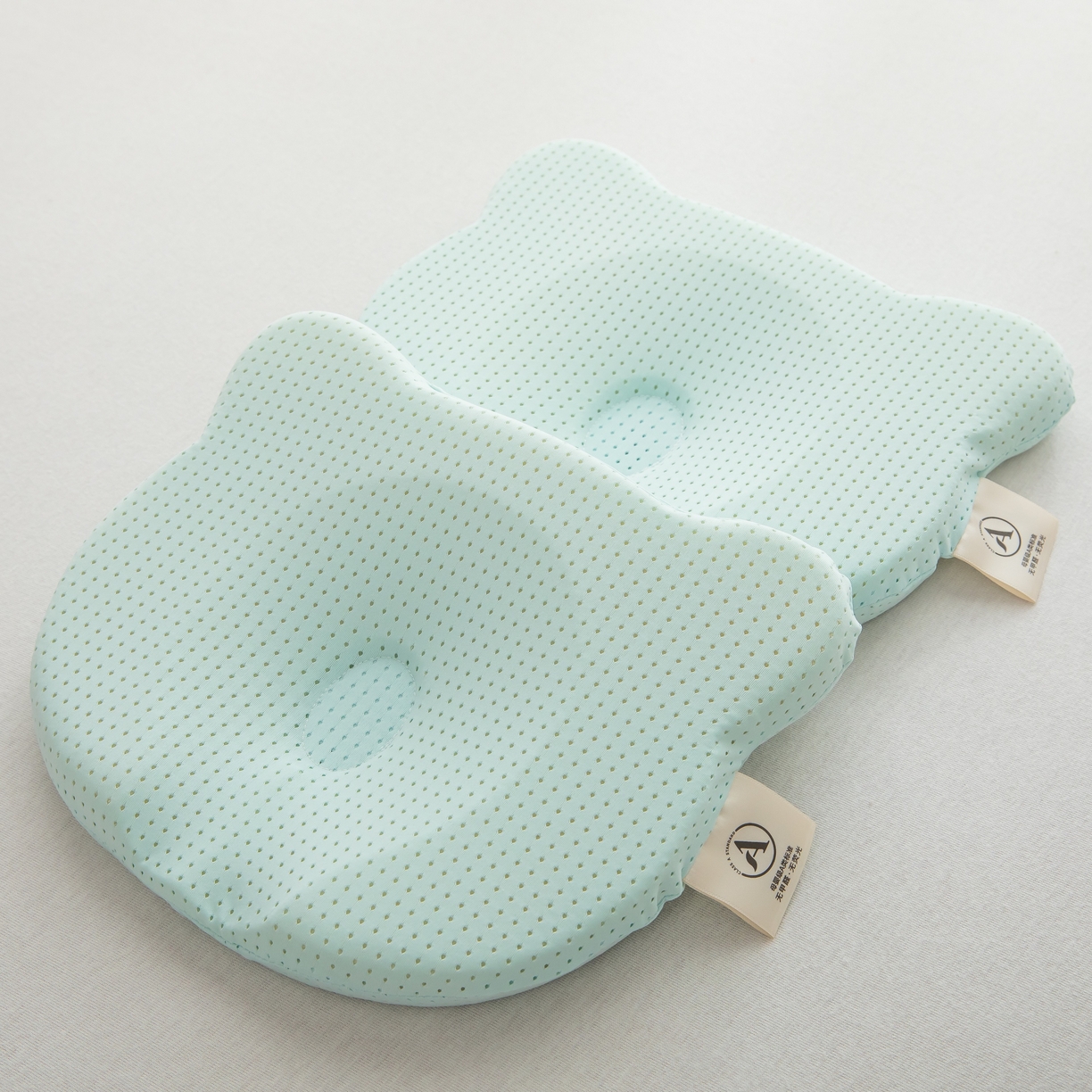 九州枕芯 2026新款硅胶婴儿定型枕枕头枕芯 蓝色