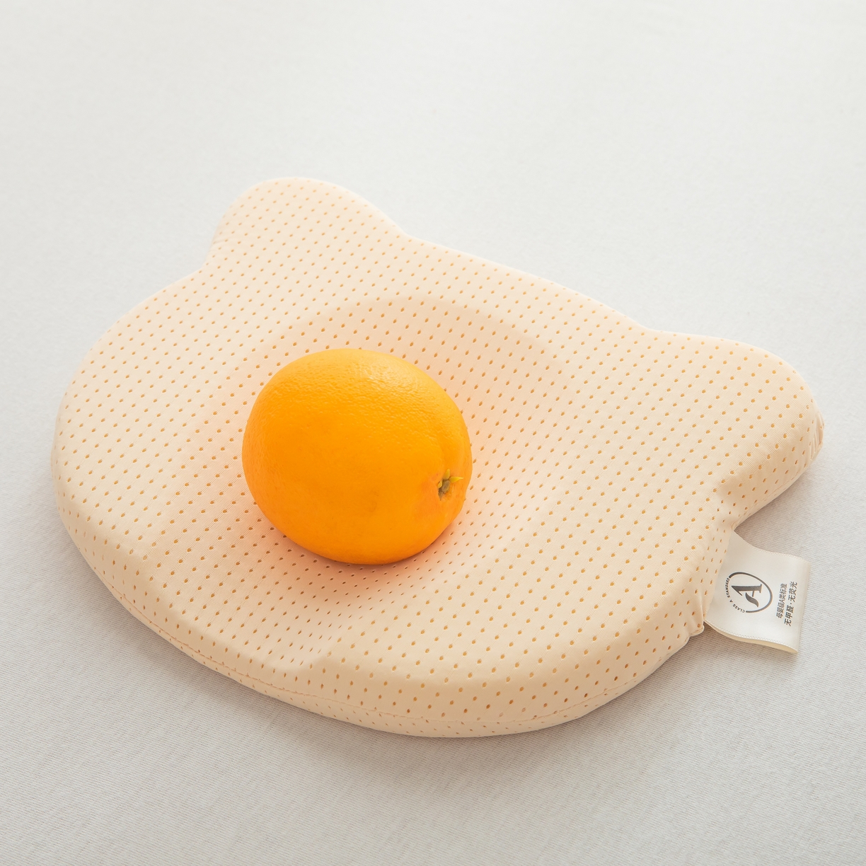 91家纺网 家纺一手货源 找家纺 九州枕芯 2026新款硅胶婴儿定型枕枕头枕芯 米色