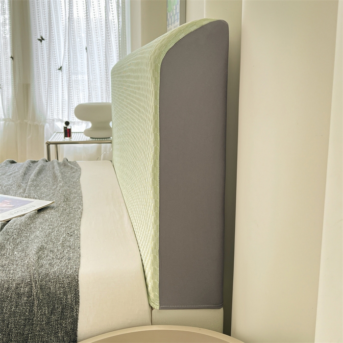 91家纺网 家纺一手货源 找家纺 （总）梦舒羽 2026新款A类凉感冰豆豆凉席床头罩靠背套-有外贸尺寸可以联系