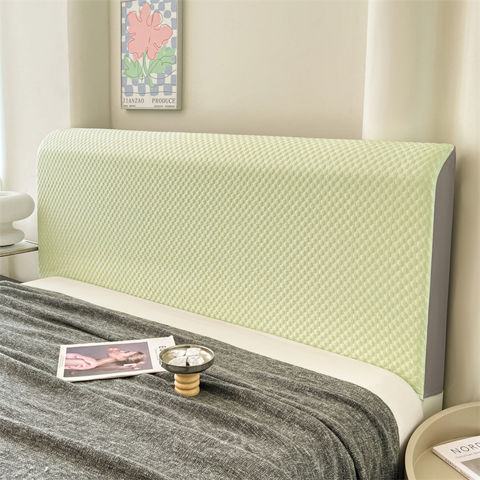 91家纺网 家纺一手货源 找家纺 （总）梦舒羽 2026新款A类凉感冰豆豆凉席床头罩靠背套-有外贸尺寸可以联系