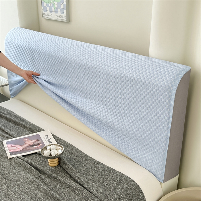 91家纺网 家纺一手货源 找家纺 （总）梦舒羽 2026新款A类凉感冰豆豆凉席床头罩靠背套-有外贸尺寸可以联系