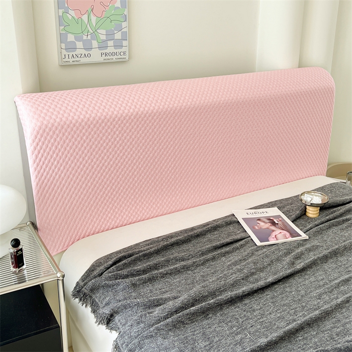 91家纺网 家纺一手货源 找家纺 梦舒羽 2026新款A类凉感冰豆豆凉席床头罩靠背套-有外贸尺寸可以联系 凉豆豆-仙气粉