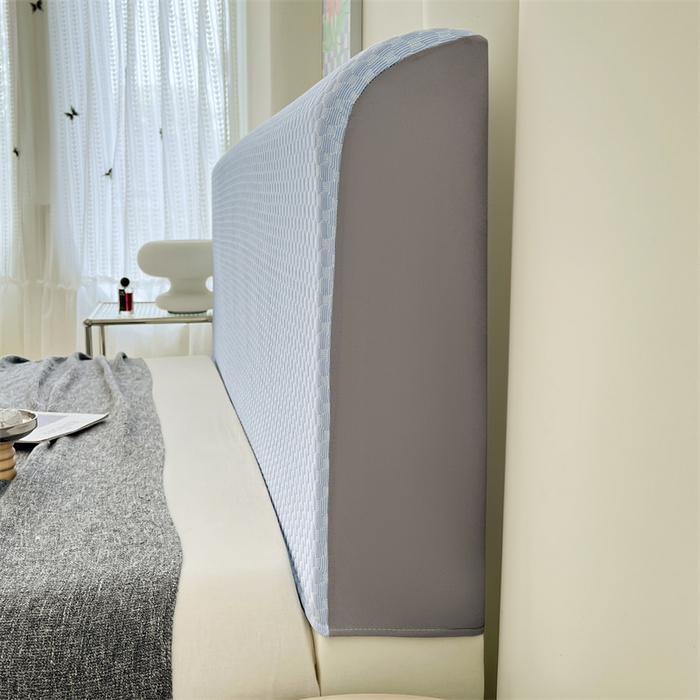 91家纺网 家纺一手货源 找家纺 梦舒羽 2026新款A类凉感冰豆豆凉席床头罩靠背套-有外贸尺寸可以联系 凉豆豆-宝石蓝