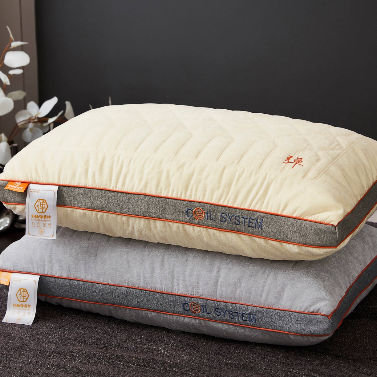 91家纺网 家纺一手货源 找家纺 九州枕芯 2026新款弹簧枕枕头枕芯 组合图仅供参考不可下单