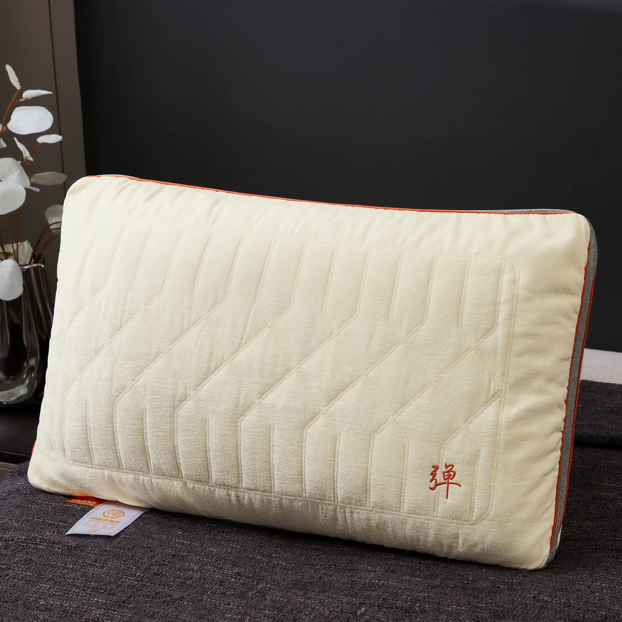 91家纺网 家纺一手货源 找家纺 九州枕芯 2026新款弹簧枕枕头枕芯 米色