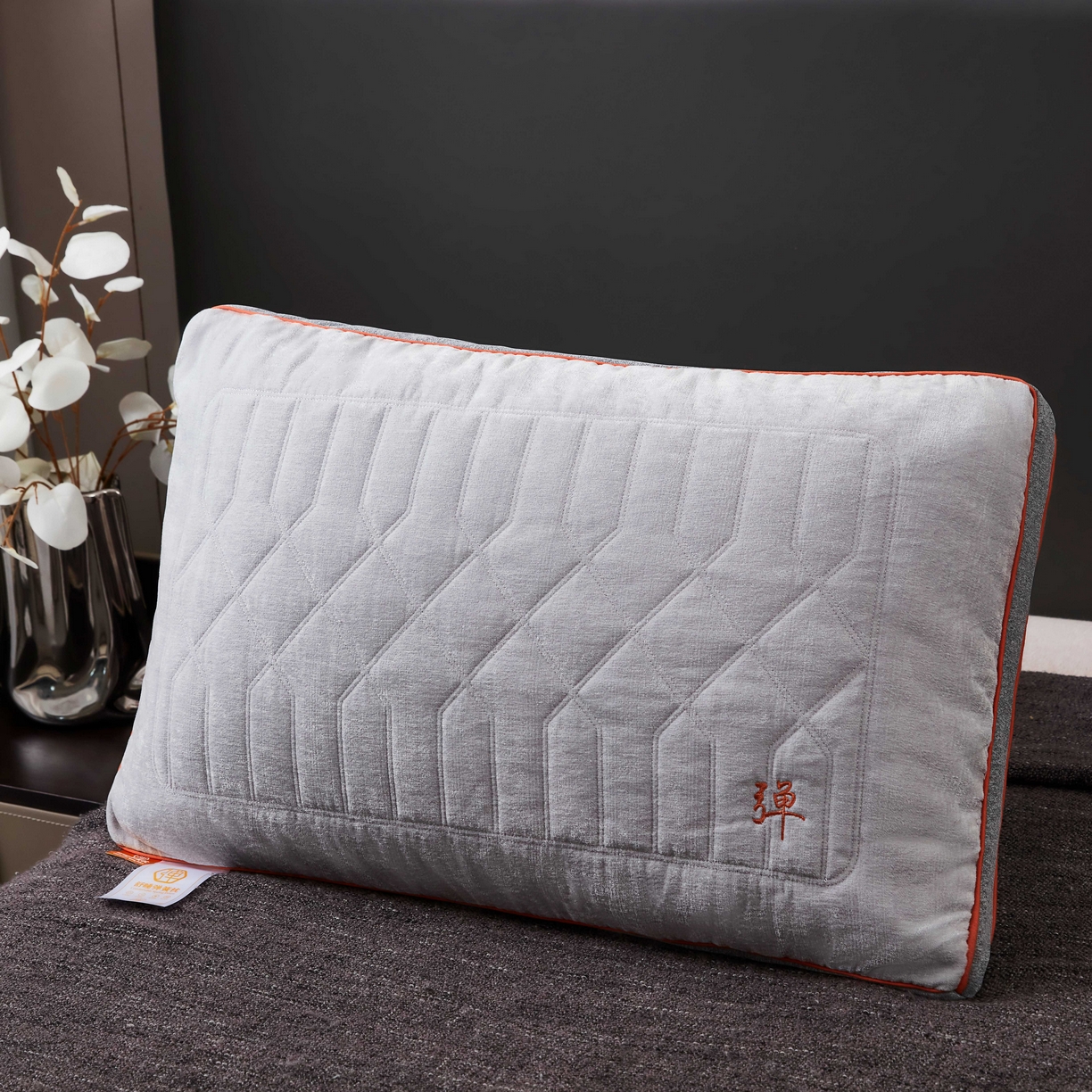 91家纺网 家纺一手货源 找家纺 九州枕芯 2026新款弹簧枕枕头枕芯 灰色